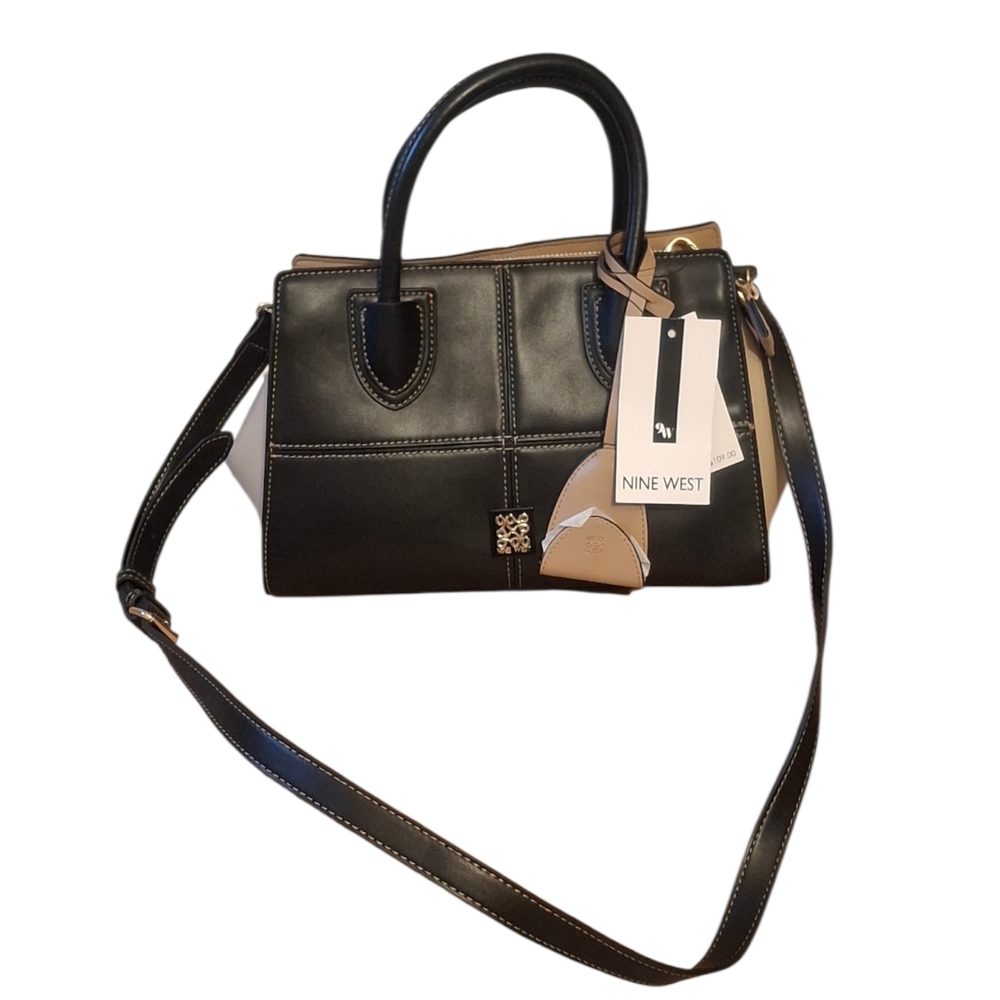 NWT Nine West Paxtin Satchel 🖤🤎